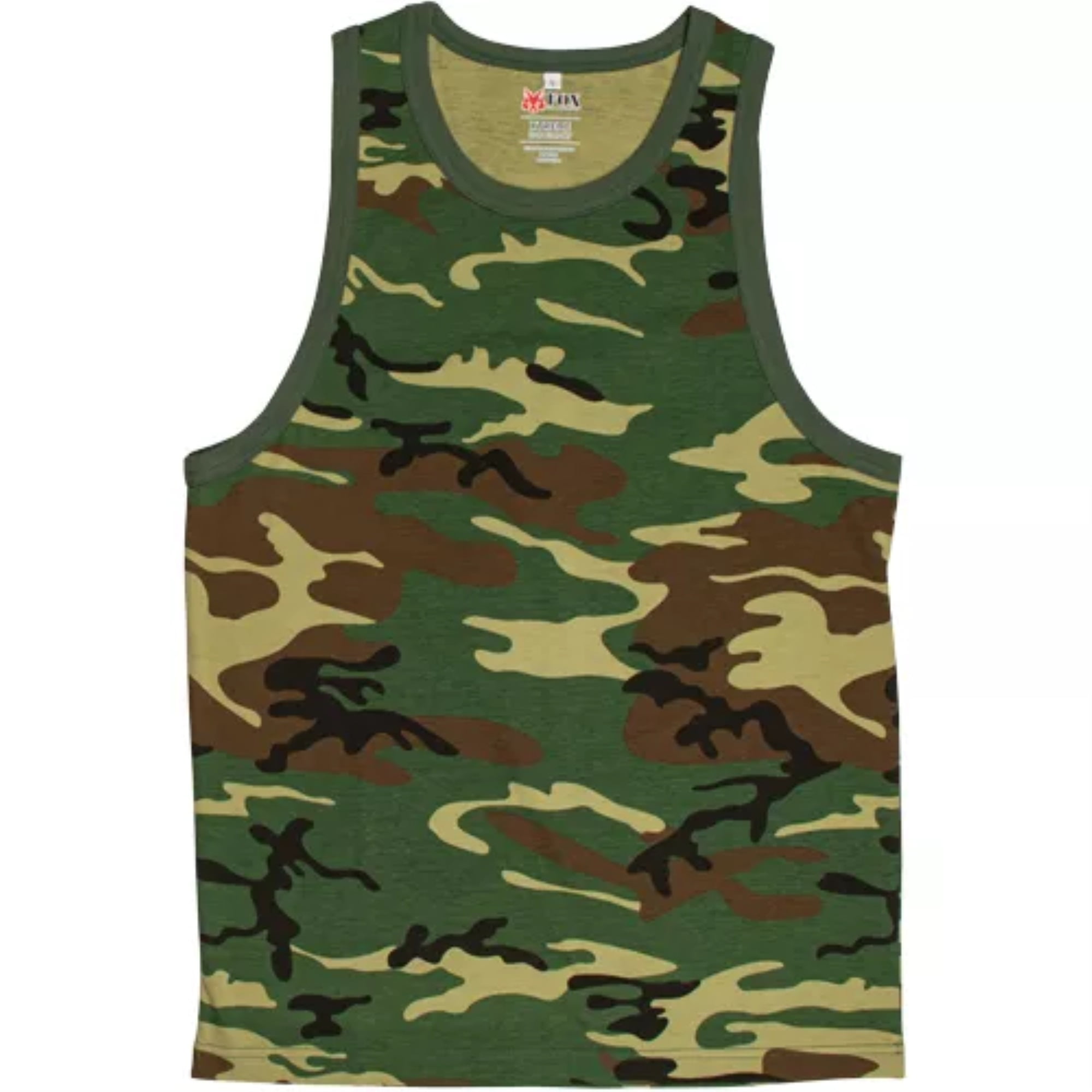 Fox Outdoor Products Men's Tank Top Woodland Camouflage 2XL