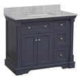 thumbnail image 3 of Sydney 36" Bathroom Vanity with Marine Gray Cabinet and Carrara Marble Top, 3 of 6
