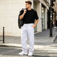 thumbnail image 5 of Resicozy Sweatpants for Men Baggy Gym Wide Leg Oversized Lounge Relaxed Fit Loose Fit Casual Joggers with Pockets White 5XL, 5 of 7