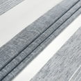 thumbnail image 3 of Kitchen Curtains Vertical Geometric Small Sheer Tier Curtains, 30 Inch Yarn Dyed Stripe Café Curtain Set Farmhouse Linen Textured Rod Pocket Bathroom Window Curtain, Black/White, Set of 2, 3 of 9