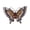 Dark Brown, variant on Elegant Butterfly Rhinestones Brooch Alloy Pin Women Festival Wedding Gifts