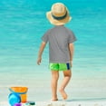 thumbnail image 4 of FORMRS Boys Rash Guard Short Sleeves Swim Shirt Quick Dry UPF 50+ Sun Protection, Sizes 3-12T, Gray Halloween Dancing, 4 of 6
