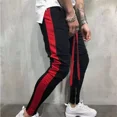 thumbnail image 3 of Mens Jogger Pants Slim Fit Hip Hop Sweatpants Streetwear Contrast Color Fashion Men Workout Pants Gyms Bottom Fitness, 3 of 5