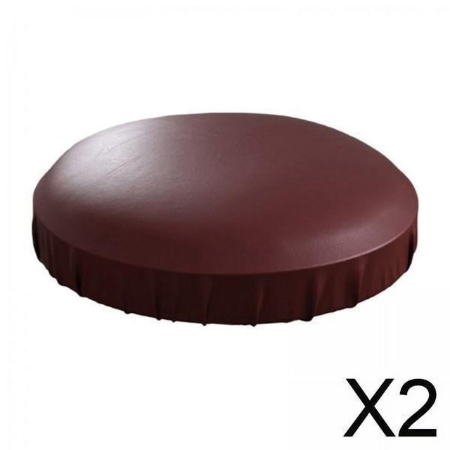 Fundas para cojines de bar,Funda para silla de taburete redondo impermeable de cuero PU,Fundas para taburetes de bar redondos Fundas elásticas para sillas de bar,Funda de cojín para taburete