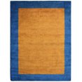 thumbnail image 2 of Rugsotic Carpets Handmade Rugs Hand Knotted Loom Rectangle 10'x13' Orange Blue Silk Mix for Indoor Use, 2 of 5