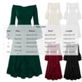thumbnail image 4 of KICILVS Renaissance Dress Women Layered Flare Sleeve Off Shoulder Ruffle A Line Dress Goth Party Cosplay Halloween Witch Costume, 4 of 4