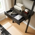 thumbnail image 2 of Modern Home Office Desk with Bookcase Ladder, 1 Drawer & 2 Shelves – Sturdy Handleless Design, Easy Assembly, 2 of 6