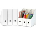 thumbnail image 1 of shiyou-Simple Houseware Magazine File Holder Organizer Box, White, 6 Packs, 1 of 4