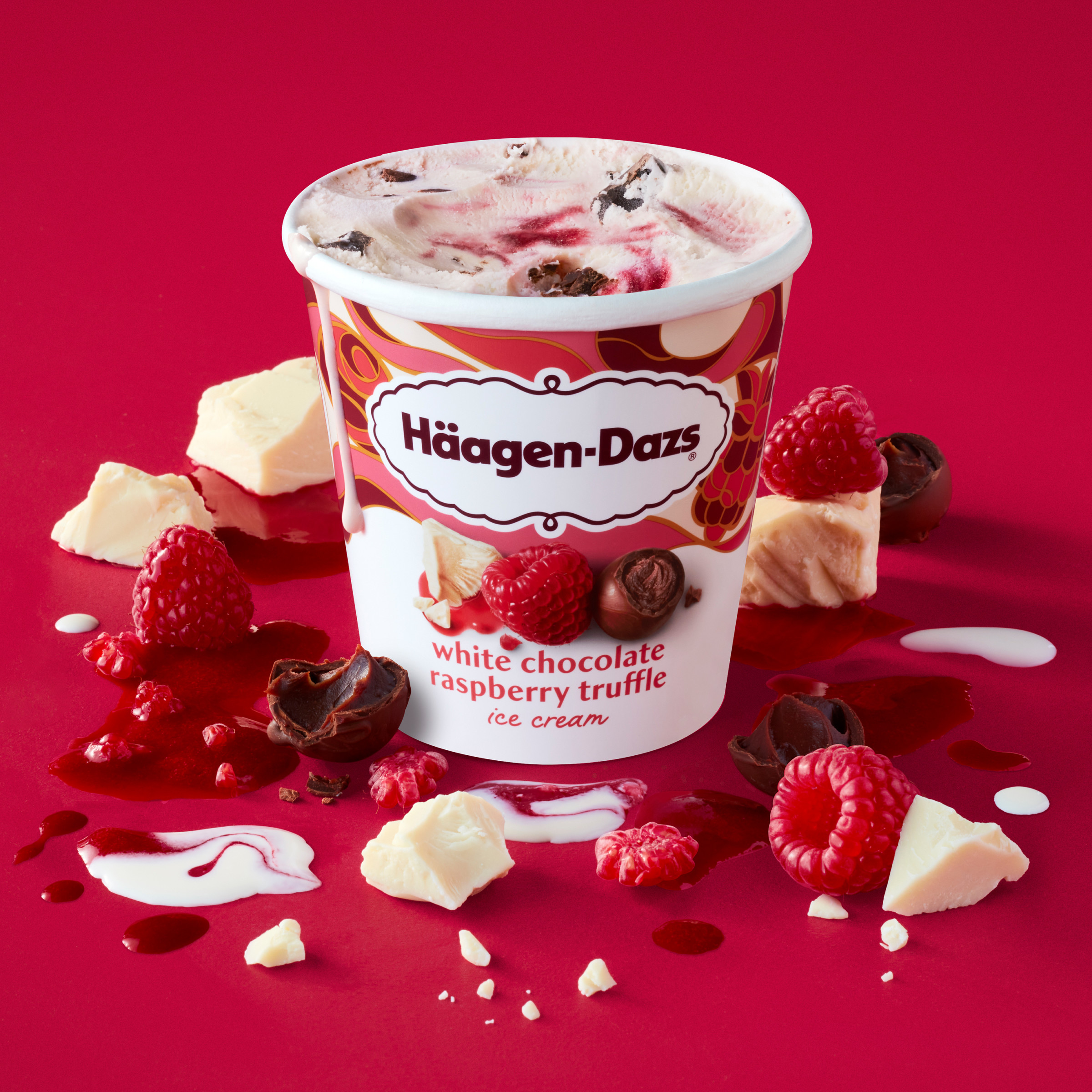 Haagen Dazs White Chocolate Raspberry Truffle