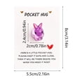 thumbnail image 3 of Cheapark English Encouragement Bunny Pocket Card Desktop Decorative with Inspirational Blessings for Home Office Spring Gift, 3 of 6