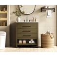 thumbnail image 2 of Elegant Kitchen and Bath 30 inch Single Bathroom Vanity in Chestnut Brown, 2 of 10