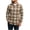 #015-Khaki, variant on Men Fall Shirt Mineart Men's Plaid Flannel Shirt Long Sleeve Fashion Collar Casual Thin Outerwear Jacket Daily Versatile Top Multi-color