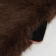 thumbnail image 5 of Men Cropped Fuzzy Jacket Winter Warm Coat Open Front Outerwear,Lapel Long Sleeve and Pocket Daily Casual Comfy Wear,Brown,M, 5 of 8