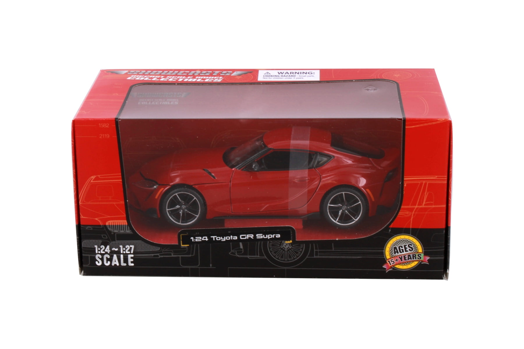 2022 Toyota GR Supra, Red - Showcasts 38917R - 1/24 Scale Diecast Model Car