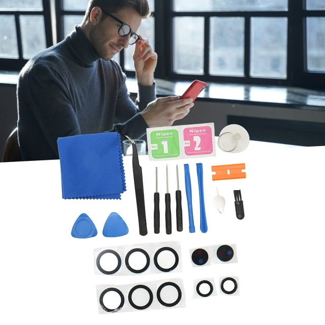 Rear Camera Lens Glass, Phone Rear Camera Glass Accurate Size Stable Performance Repair Tools for S22 Ultra 5G