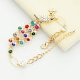 thumbnail image 4 of Pulsera de bisutería con pedrería de colores Pulsera brillante de moda Pulseras, 4 of 6