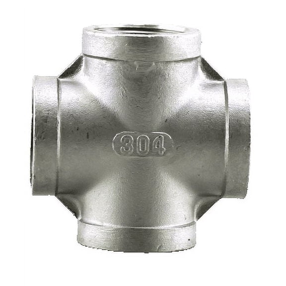 304 Stainless Steel Cross, 4 Way, 1"