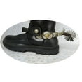 thumbnail image 4 of 2x Éperons de Cheval Anti-Rouille Éperons de Cheval Western pour Style Éperon pour Bottes Éperons Équipements de Compétition Marron Foncé, 4 of 8