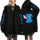 thumbnail image 3 of Nuevo en Sudadera con capucha gótica con cremallera de Disney Stitch, sudaderas con cremallera para mujer, sudadera bonita de Anime Harajuku, ropa de calle de Manga con capucha para mujer, 3 of 5