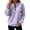 Purple #147, variant on Women's Polka Dot Quarter Zip Sweatshirt Long Sleeve Casual Pullover Top for Fall Soft Relaxed Fit Sweatshirt