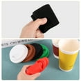 thumbnail image 4 of Uxcell 1Set 3.54" Tapa de Silicona para Taza con Manga, Tapa Antideslizante Resistente al Calor para Café, Negra, 4 of 6