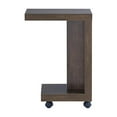 thumbnail image 3 of Bowery Hill Modern Wood Mobile End Table in Walnut Oak Finish, 3 of 6
