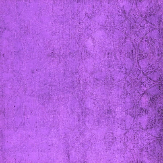 Ahgly Company Indoor Square Oriental Purple Industrial Area Rugs, 3' Square