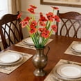 thumbnail image 5 of ddioayh Artificial Flowers 7 Fork Realistic Pansy Bouquet for Home Decor Wedding Party Decoration Durable Faux Floral Arrangement, 5 of 5