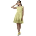 thumbnail image 2 of Moomaya Boat Neck Sleeveless Pouf Dress Lace Cocktail Mini Dress With Pockets, 2 of 5
