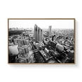 thumbnail image 2 of wall26 Floating Framed Canvas Wall Art for Living Room, Bedroom Black and White Building Canvas Prints for Home Decoration Ready to Hang - 16x24 inches, 2 of 4