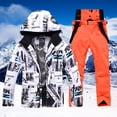 thumbnail image 2 of Hwmodou Men Outfits Men's And Men's Ski Jackets And Pants Set Windproof Insulated Snowsuit Winter Warm Snowboarding Snow Coat New Years Eve Outfit, 2 of 4