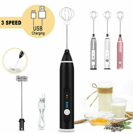 

Electric Coffee Mixer Rechargeable Milk Shaker Maker Frother Foamer USB Charging Egg Beater Handheld 3\-Speed Adjustable Blender Sale 9132