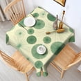 thumbnail image 2 of Green Tie Dye Fan Pattern Square Tablecloth,Waterproof Square Table Cover,Wipeable Spillproof Washable Table Cover for Home Kitchen Party Decor 42"X42"(107x107cm), 2 of 6