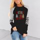 thumbnail image 1 of Pntutb Mujer Tallas grandes Casual Cuello redondo Suelto Impreso Manga larga tops Mujer Blusa Pntutb Pntutb-7459, 1 of 5