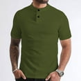 thumbnail image 4 of WREESH Men's Basic Short Sleeve Tee Solid Color Top a Versatile Essential for Every Man's Wardrobe Olive Green, 4 of 6