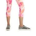 thumbnail image 3 of ID Ideology Women's Compression Petal Print Side Pocket Cropped Leggings Pink Size X-Small, 3 of 3