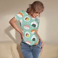thumbnail image 3 of Kdxio Kawaii Sushi for Women's Short-Sleeved Onesie Stylish Round Neck Pajamas Bodysuit Jumpsuit Nightwear-XX-Large, 3 of 7