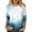 Blue, variant on SHITINN Women Fashion Print Casual Point Sleeve Round Neck T Shirt Top Womens Short Sleeve Blouses T Shirts Women Clothes for Women