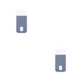 thumbnail image 2 of Transemion Groove Cleaning Brush Multifunctional Restaurant Fruits Bottle Lid Brushes Grey 2Set, 2 of 6