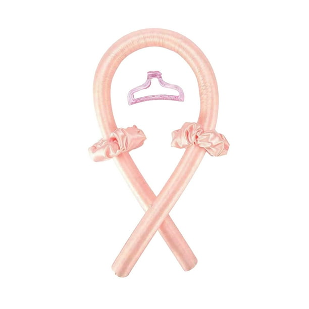 leyfeng Cinta para la cabeza con varilla para rizar sin calor Sin rizos de calor Rulos para el cabello con cinta Rulos para el cabello con diadema suave para dormir