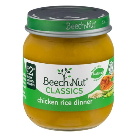 Dinner Baby Food - (5 Pack) Beech-Nut Stage 2 Chicken & Rice Dinner Baby Food, 4 oz