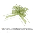 thumbnail image 4 of Unique Bargains 10pcs 11 Inch Extra Large Pull Bow Gift Wrapping Big Organza Bows Ribbon Army Green for Wedding Baskets Presents, 4 of 6