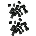 thumbnail image 1 of 40 Pcs Embout Rectangulaire en Plastique 30mm X 20mm Insert de Tube Fileté Pieds en Caoutchouc, 1 of 9
