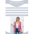 thumbnail image 2 of HOWCOME Women's 3/4 Sleeve Shrugs Lightweight Open Front Cropped Cardigan(Coral Pink,M), 2 of 5