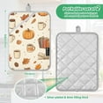 thumbnail image 6 of Yayeee Pot Holders Kitchen Heat Resistant with Pocket 7"x9.8" Cotton Oven Cooking Hot Pads, Fall Beige Pumpkin, 6 of 7