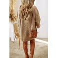 thumbnail image 3 of Ahlaray women Crafted Cable Knit: Loose Drop Shoulder Sweater Dress S-XL, 3 of 8