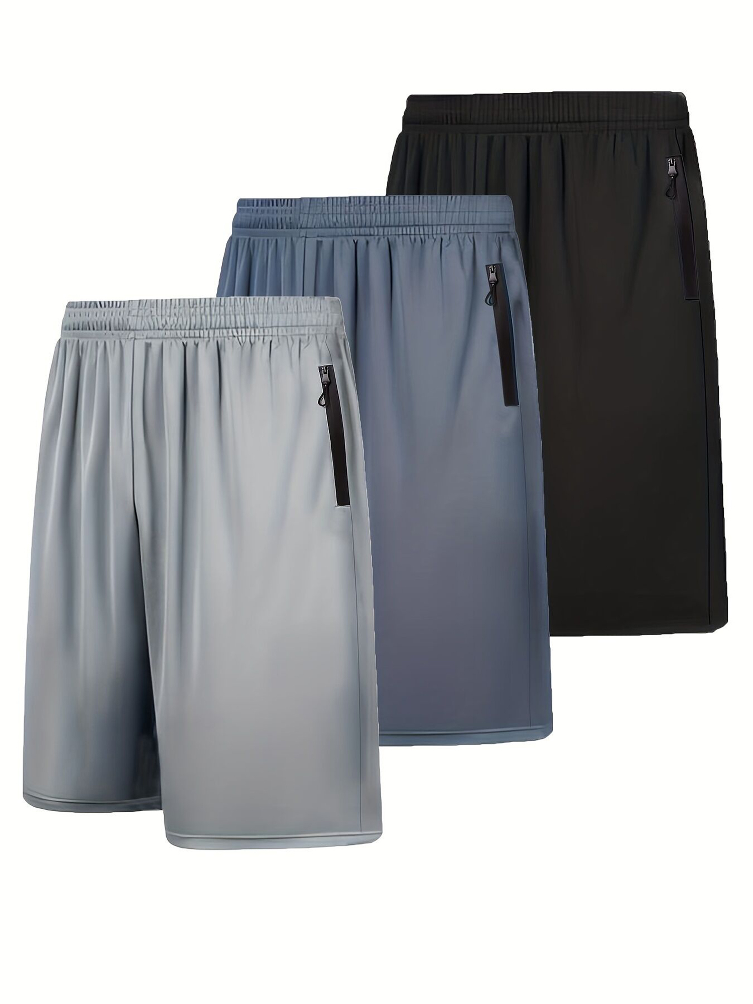 RPOVIG Men's Athletic Gym Shorts, 3-Pack photo 1