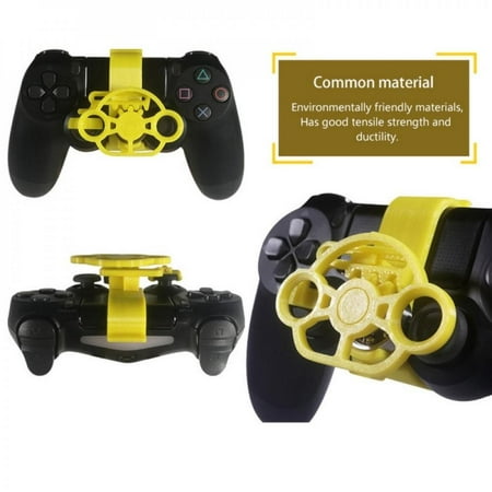 Sonbest Gaming Racing Wheel 3D printed mini steering wheel add on for the PlayStation 4 PS4 controller Yellow