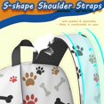thumbnail image 5 of Dog Paw Print and Bones Multicolor 17" School Backpacks for Teens,Waterproof Oxford Fabric,S-Shape Padded Straps for School,Travel,Hiking,Camping, 5 of 6