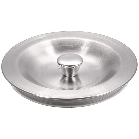 Stainless Steel Kitchen Sink Drain Plug with Rubber Seal 90mm